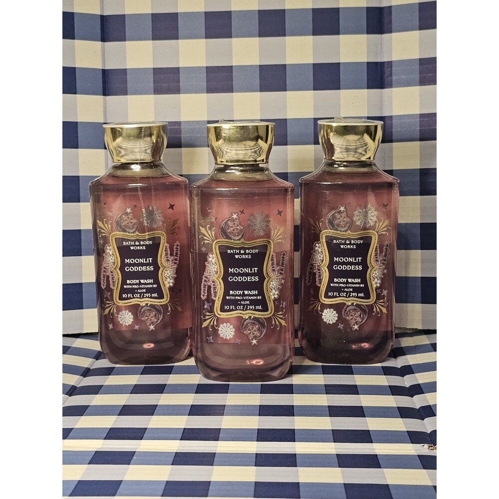 New Bath And Body Works Moonlit Goddess Body Wash Lot of 3- 10oz bottles